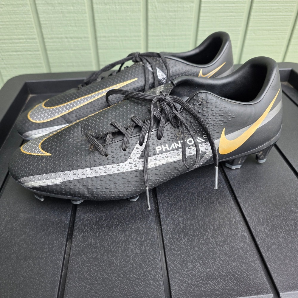 Nike Phantom GT Academy Mens Size 11 Black Gold Soccer Cleats